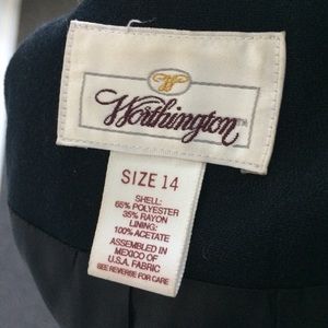 Worthington Jackets & Coats - Worthington Lined Black Jacket Size 14 Worthington Jackets & Coats - Worthington Lined Black Jacket Size 14
